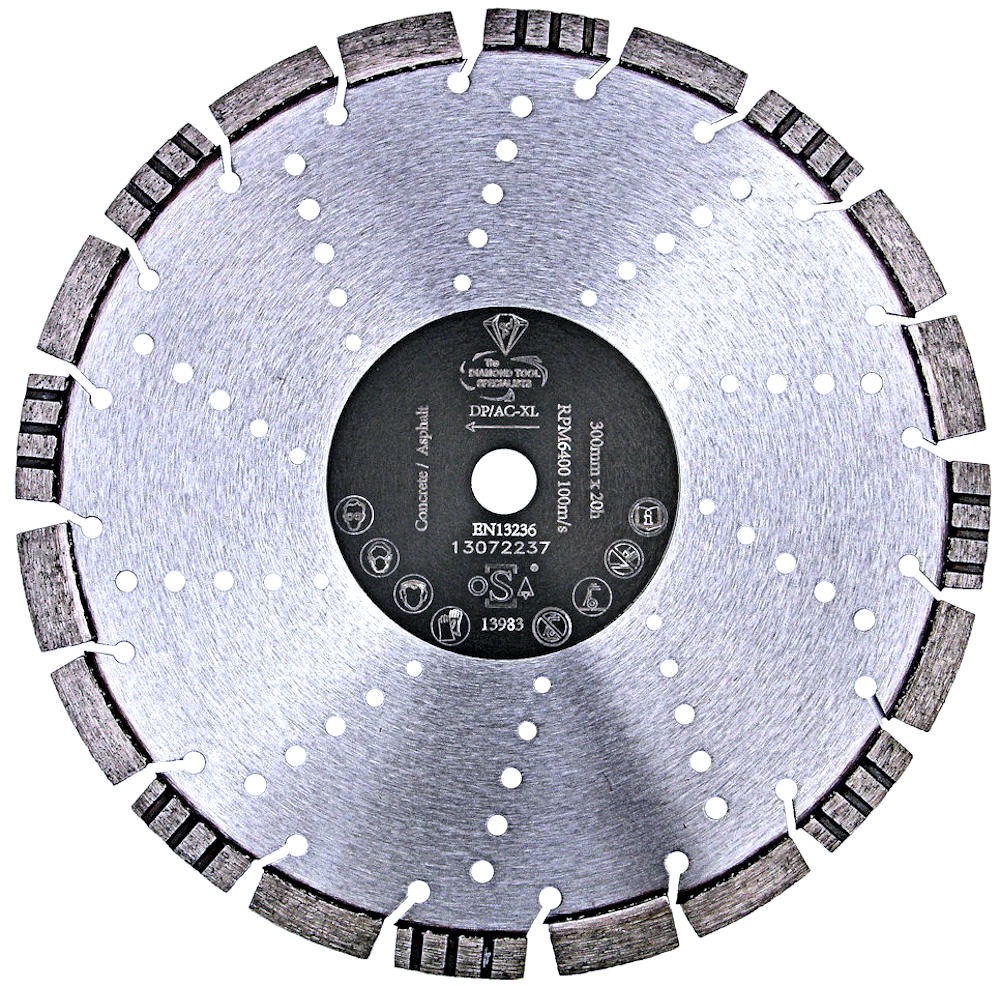 Duo Blade Asphalt Concrete Diamond Disc