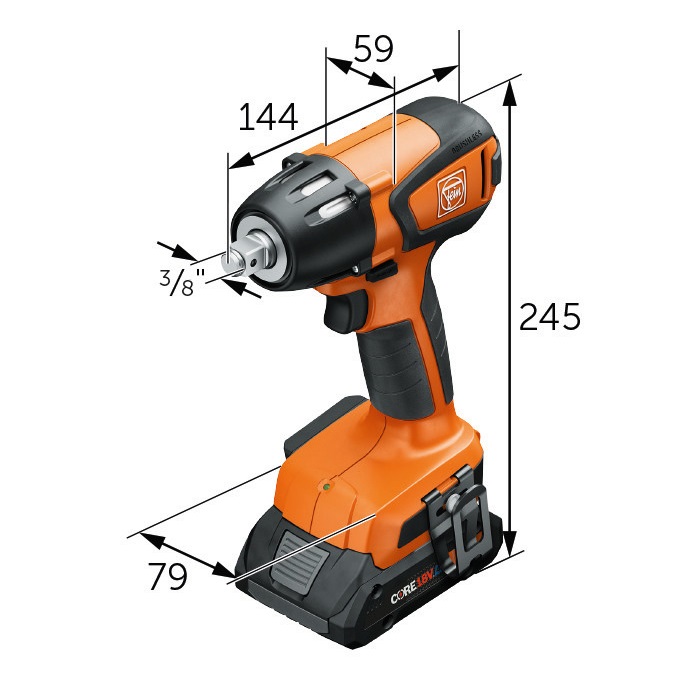 Fein ASCD 18-300 W2 AS Cordless Impact Wrench Set - Image 5