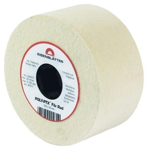 POLY-PTX Felt Wheels 100x50mm with 19mm Keyway Centre