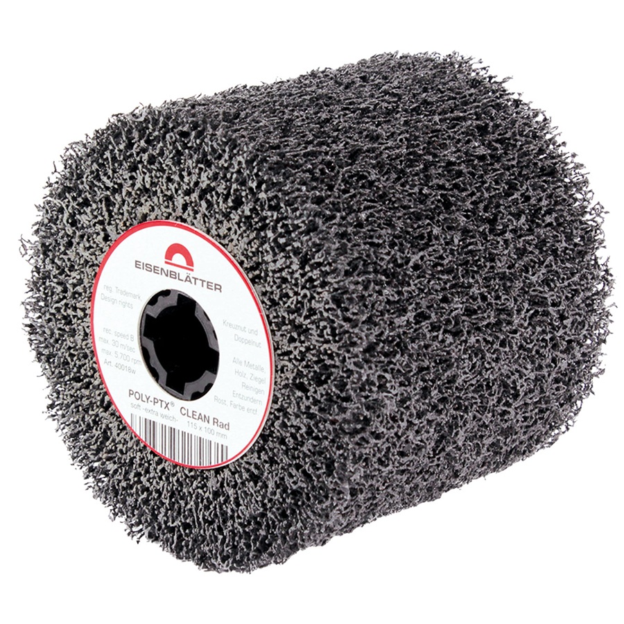 POLY-PTX Clean Wheels Soft 115x100mm with 19mm Keyway Centre