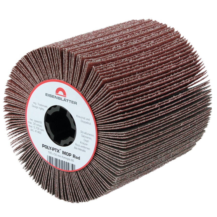 POLY-PTX Flap Wheels 105x100mm with 19mm Keyway Centre