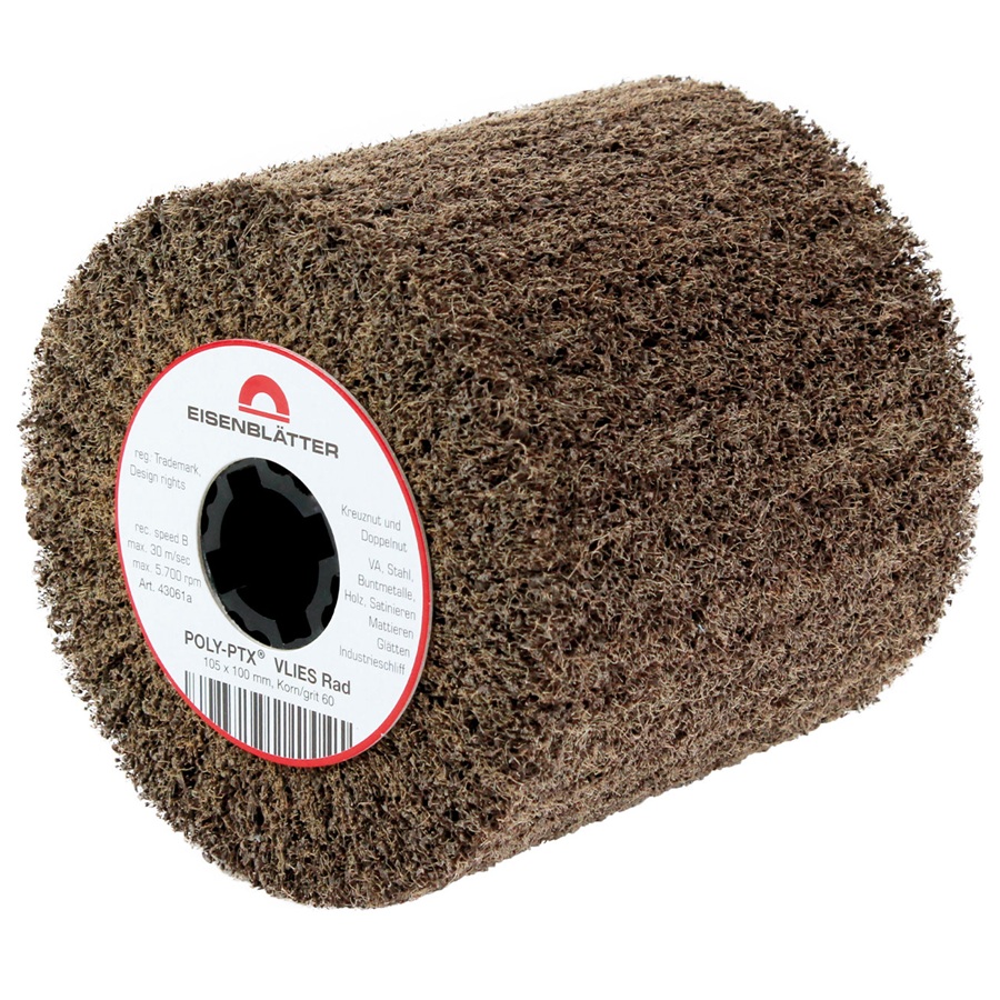 POLY-PTX Fleece Wheels 105x100mm with 19mm Keyway Centre